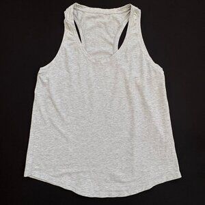 Lululemon Women’s 6/8 M Racerback Tank Top Heather Gray Hip Length Sleeveless